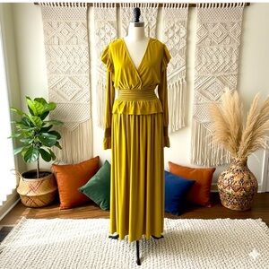 HAPPY X NATURE "MERRIE MAXI DRESS" BY KATE HUDSON, XS!